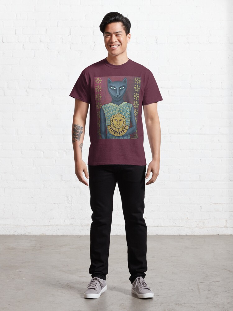 Thumbnail 3 of 7, Classic T-Shirt, Bast, Egyptian Goddess of Play designed and sold by leonitalee.