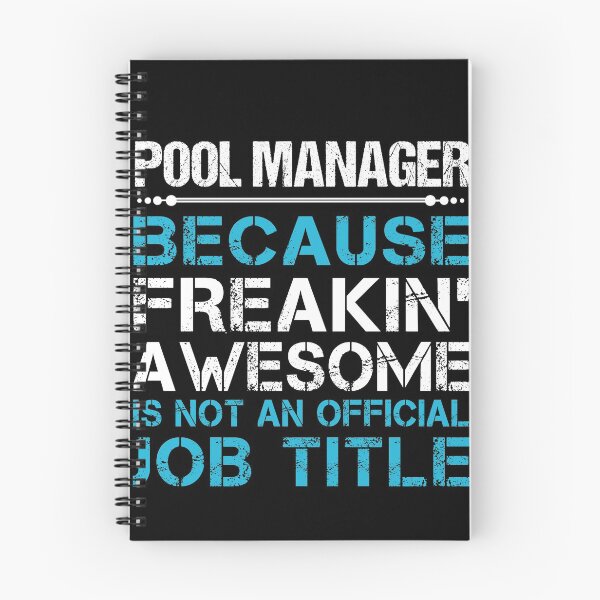 Item preview, Pool Manager T Shirt - Freaking Awesome Gift Item Tee designed and sold by lawkeira11.