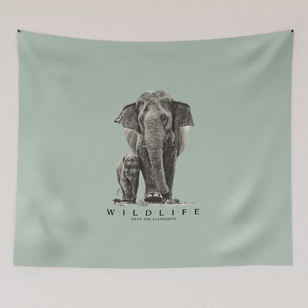 Item preview, Save The Beautiful Wildlife Elephant designed and sold by KewaleeTee.