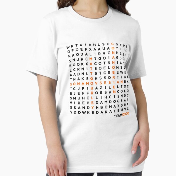 Item preview, TeamCOCO WordSearch (Dark Font) designed and sold by splode.