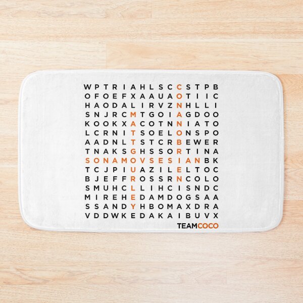 Item preview, TeamCOCO WordSearch (Dark Font) designed and sold by splode.