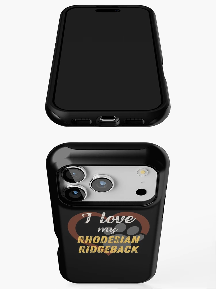 Thumbnail 3 of 4, iPhone Case, I love my Rhodesian Ridgeback designed and sold by StickerPolitics.