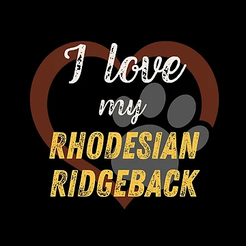 Artwork thumbnail, I love my Rhodesian Ridgeback by StickerPolitics