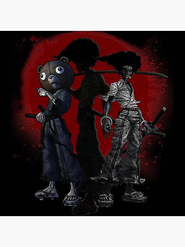 Afro Samurai Character Poster Art Men's Black T-shirt : Target