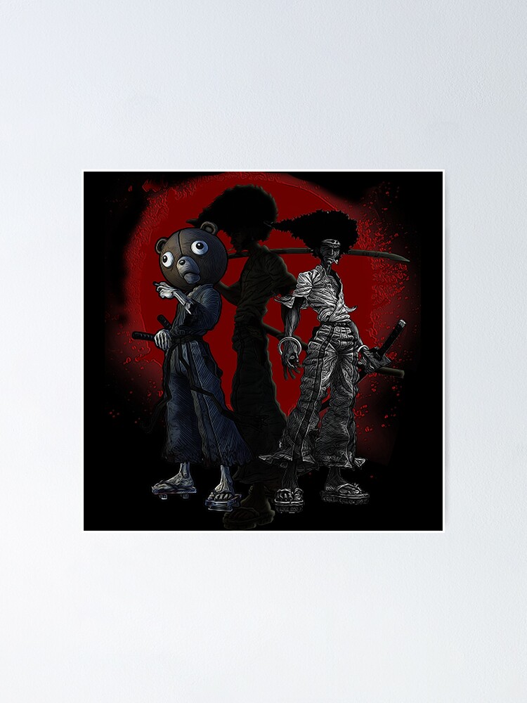 Afro Samurai Character Poster Art Men's Black T-shirt : Target