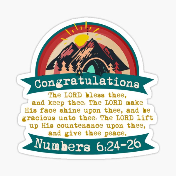 Congratulations - Blessing Sticker
