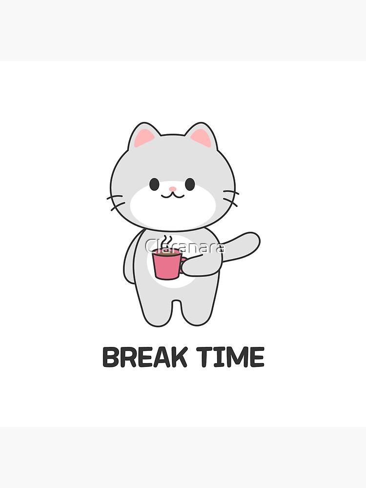送料無料キャンペーン Coffee Break Naon - Cat 絵画
