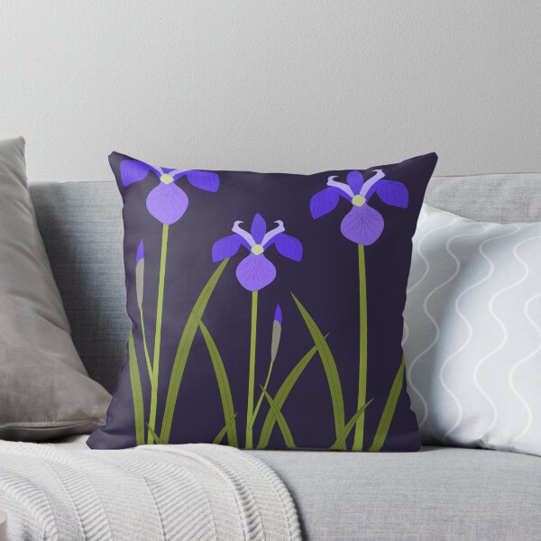 Item preview, Iris blue garden flower illustration designed and sold by EngineerGoC.