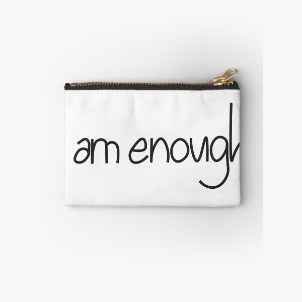 Item preview, I Am Enough Black Text Art designed and sold by lineartdesigns.