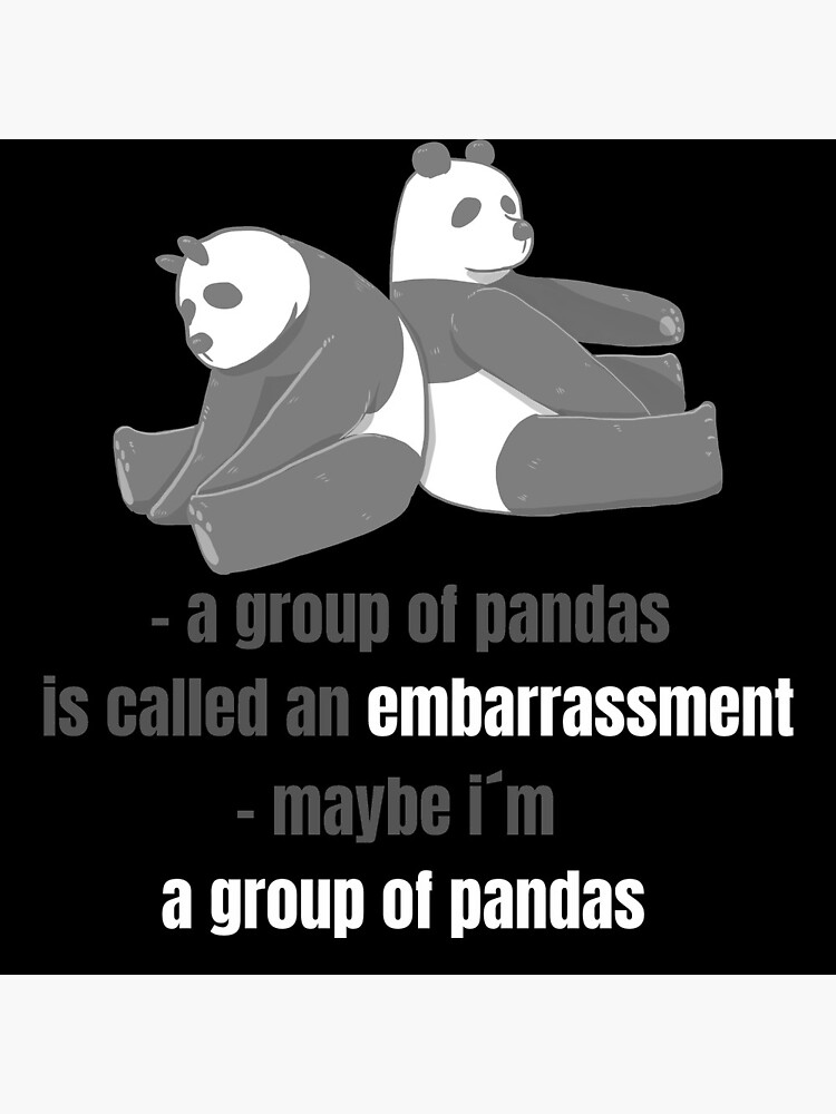 "Group pandas memes" Poster for Sale by DesignedByTom | Redbubble