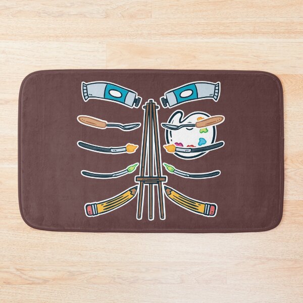 Item preview, Art Brushes and Palette Rib cage Bones designed and sold by Sandra78.