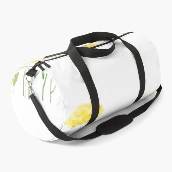 Item preview, hand painted abstract yellow common yarrow flowers watercolor horizontal designed and sold by ColorandColor.