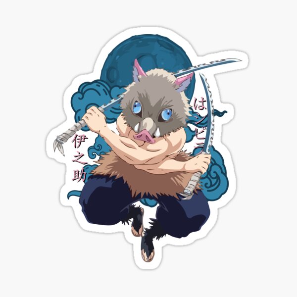 Inosuke Hashibira - Kimetsu No Yaiba Sticker
