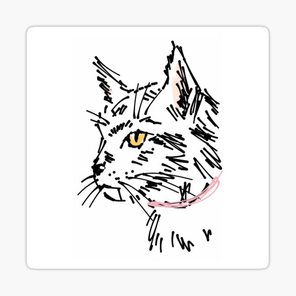Artikel-Vorschau von Katzenskizze, designt und verkauft von Mcguglio-art.