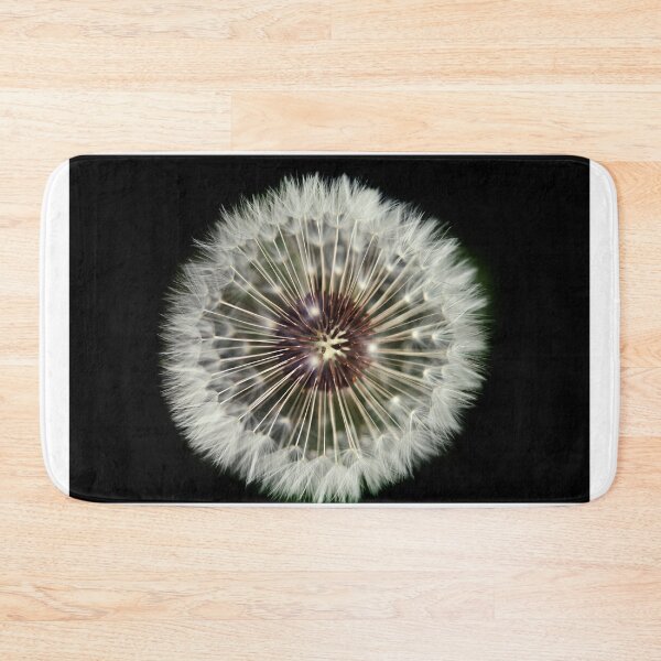 Item preview, White dandelion on black background designed and sold by olena2552.