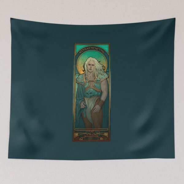 Item preview, Fanart: Arthas Menethil (the Lich King) in Art Nouveau style designed and sold by AlexaelArtworks.