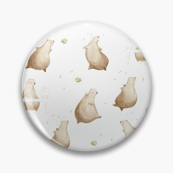 Item preview, Dancing Bear and Bird Pattern designed and sold by bigbearandbird.