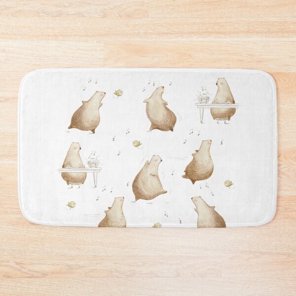 Item preview, Dancing Bear and Bird Pattern designed and sold by bigbearandbird.