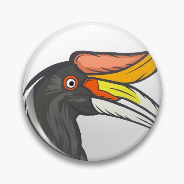 Item preview, Kalimantan rangkok bird, yellow and red designed and sold by Adomabelart.