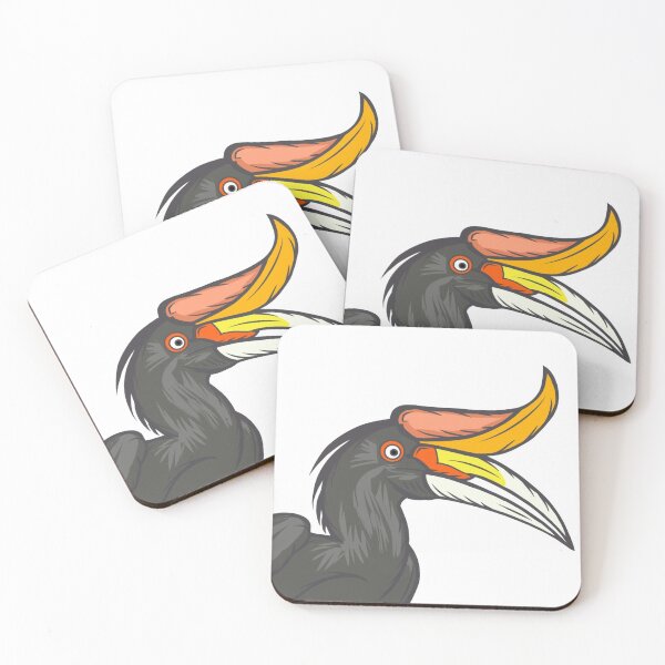 Item preview, Kalimantan rangkok bird, yellow and red designed and sold by Adomabelart.