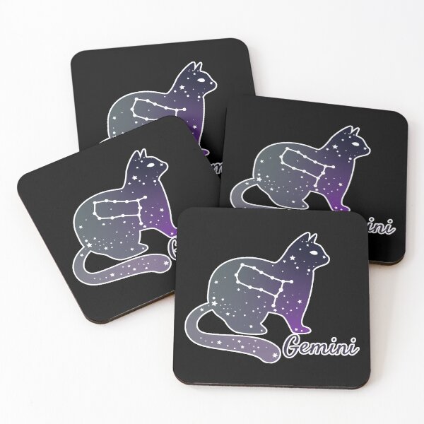 Item preview, Gemini cat zodiac designed and sold by Astralia.