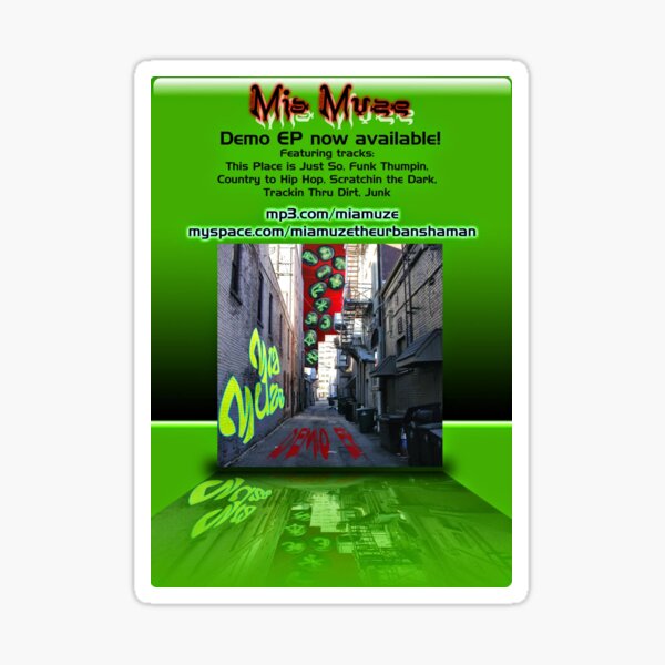 MM Demo EP Poster Green Sticker