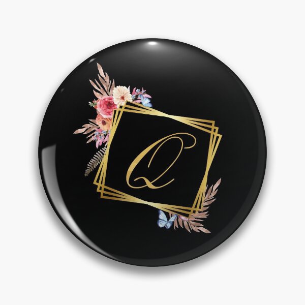 Item preview, Q Botanical Monogram Drawing, Floral Letter q designed and sold by sbk-designer.