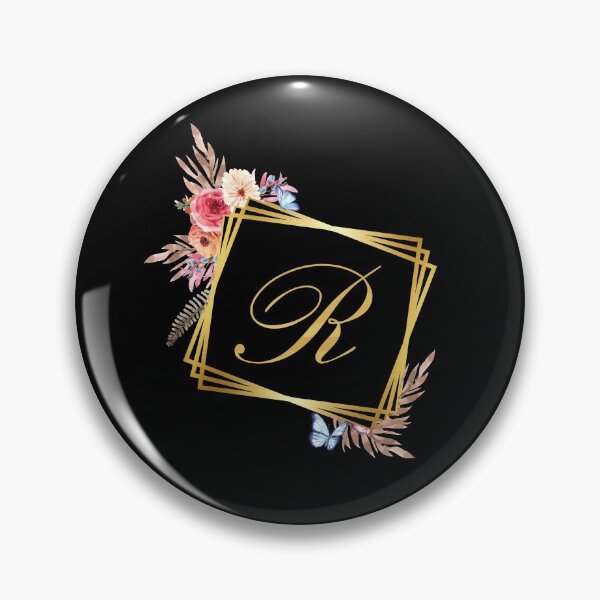 Item preview, R Botanical Monogram Drawing, Floral Letter r designed and sold by sbk-designer.