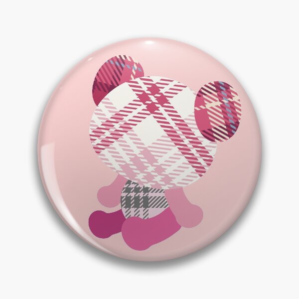 Item preview, Pink check pattern patch bear Doll designed and sold by Queengood.