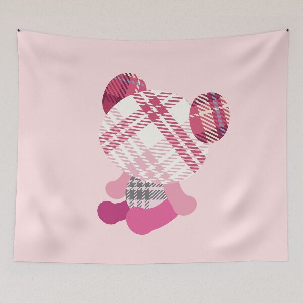 Item preview, Pink check pattern patch bear Doll designed and sold by Queengood.