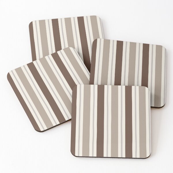 Item preview, Brown And White Stripe Pattern designed and sold by PattenMonster.