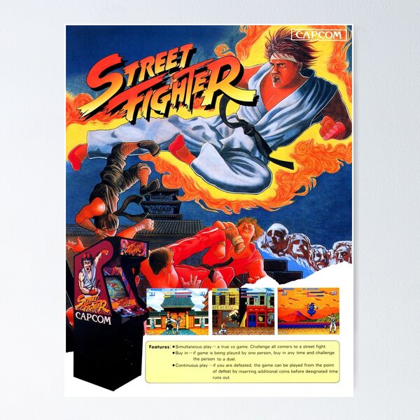 STREEET FIGHTER ARCADE FLYER