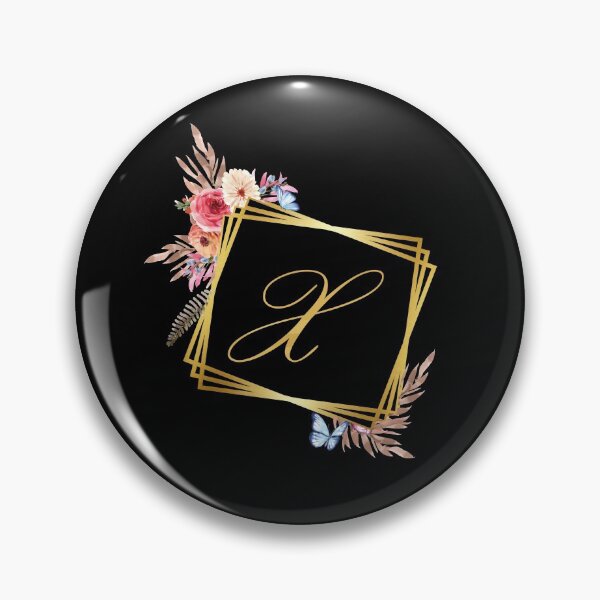 Item preview, X Botanical Monogram Drawing, Floral Letter X, Funny letter x designed and sold by sbk-designer.