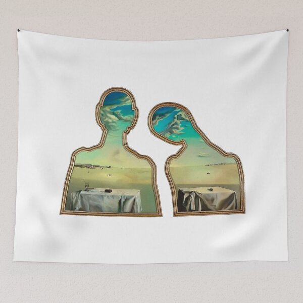 Item preview,  Salvador Dalí - Couple aux têtes pleines de nuages designed and sold by Artaxias_Designs.