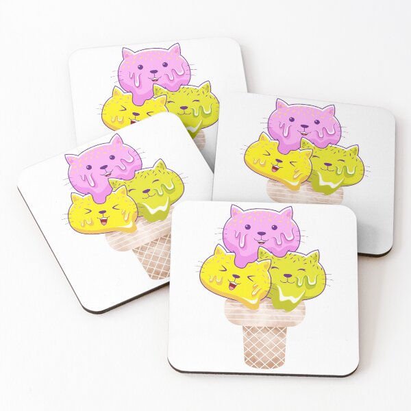 Item preview, Of Cats, Ice cream and Cones - Melting Cool Cats designed and sold by PosterpartyCo.