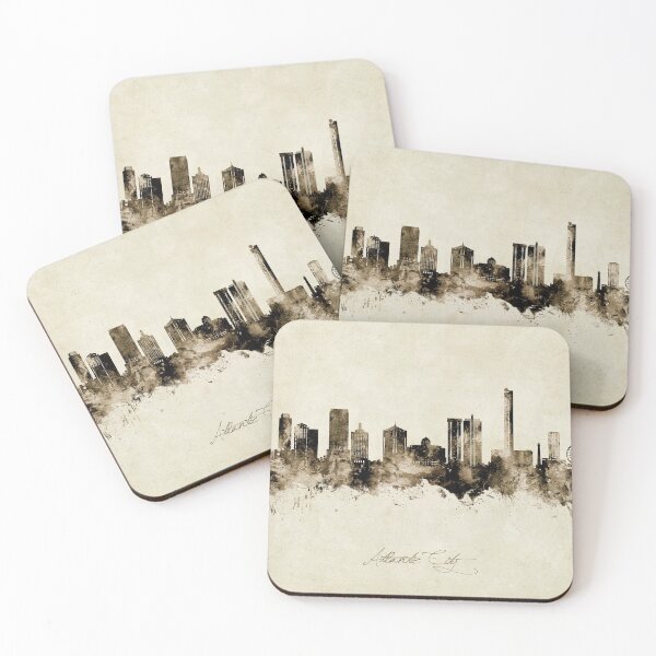 Item preview, Atlantic City New Jersey Skyline designed and sold by ArtPrints.