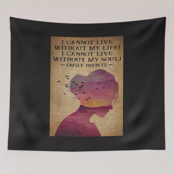 Item preview, I Cannot Live Without My Life Without My Soul Emily Bronte Dictionary Poster designed and sold by SamYMay.