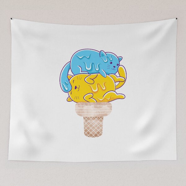 Item preview, Of Cats, Ice cream and Cones - Melting Cool Cats designed and sold by PosterpartyCo.