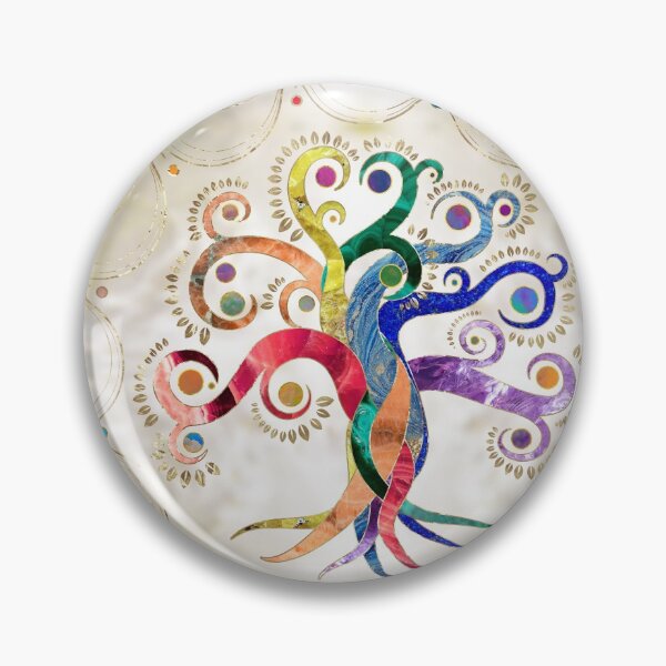 Item preview, Tree of Life - Gemstone Mineral Rainbow designed and sold by k9printart.