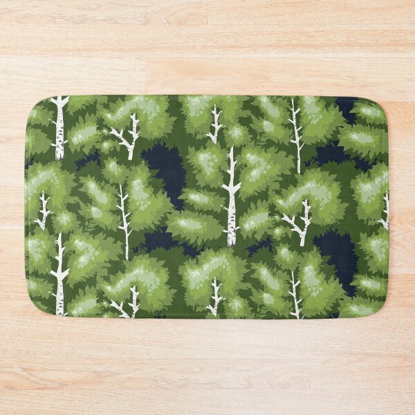 Item preview, Green birch forest in spring, seamless pattern designed and sold by colorofmagic.