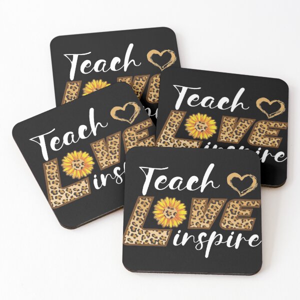 Item preview, Teach Love Inspire Cute Sunflower Leopard Cheetah designed and sold by FauzIDEA.