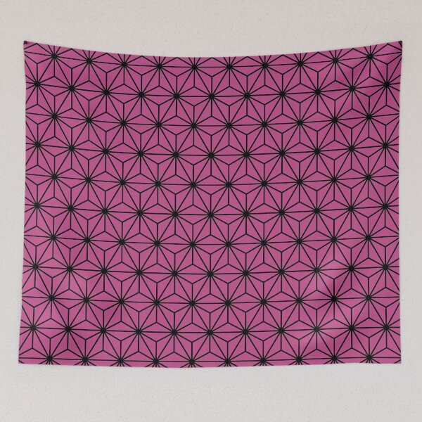 Item preview, Mulberry Purple Asanoha - Japanese Traditional Pattern designed and sold by KinitaDesign.