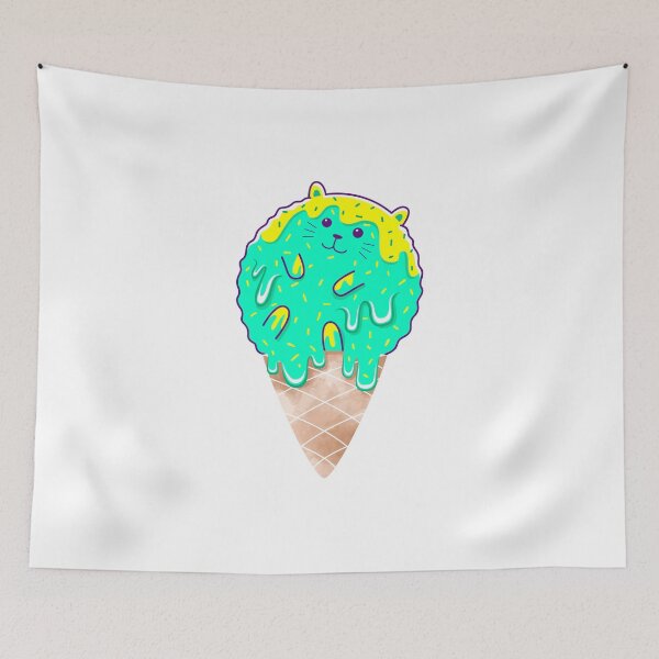 Item preview, Of Cats, Ice cream and Cones - Melting Cool Cats designed and sold by PosterpartyCo.