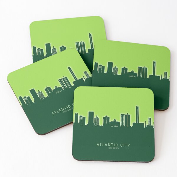 Item preview, Atlantic City New Jersey Skyline designed and sold by ArtPrints.
