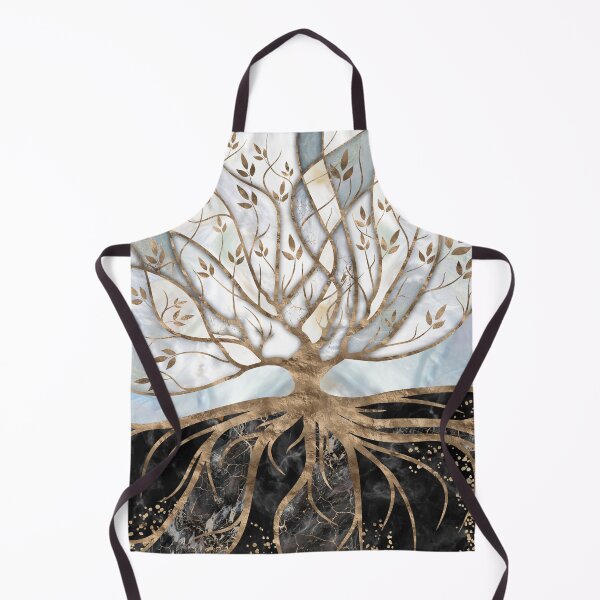 Item preview, Tree of Life - Pearl, Gold and Black Marble designed and sold by k9printart.