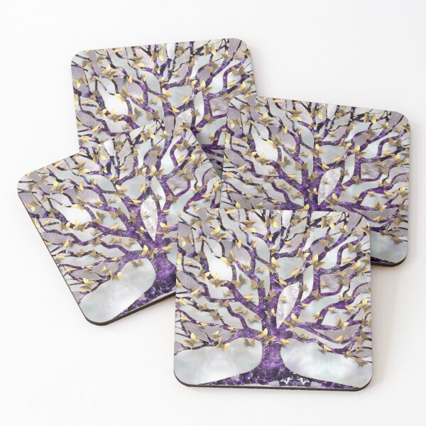 Item preview, Tree of Life - Amethyst and Butterflies designed and sold by k9printart.