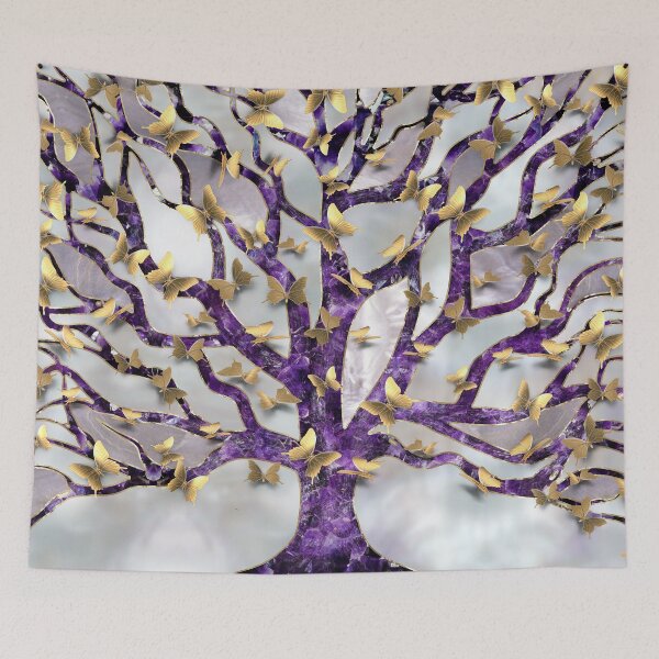 Item preview, Tree of Life - Amethyst and Butterflies designed and sold by k9printart.