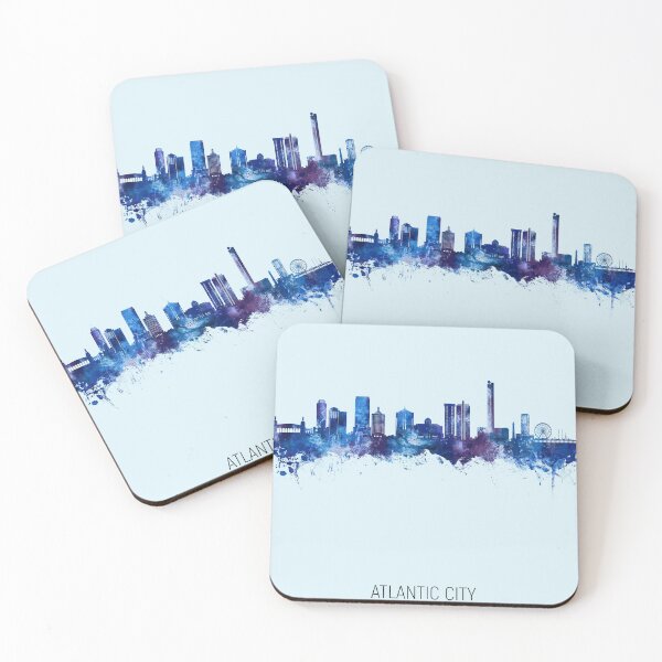 Item preview, Atlantic City New Jersey Skyline designed and sold by ArtPrints.