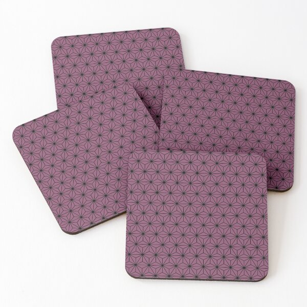 Item preview, Twilight Lavender Purple Asanoha - Japanese Traditional Pattern designed and sold by KinitaDesign.