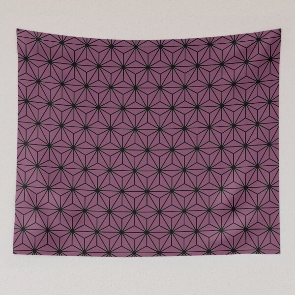 Item preview, Twilight Lavender Purple Asanoha - Japanese Traditional Pattern designed and sold by KinitaDesign.
